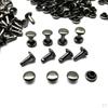 100 Pack Metal Studs for Leather Crafts and Decorations - 6x8mm Size
