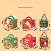 Christmas Hand-held Rope Apple Candy Packaging Box, Christmas Eve Peace Fruit Biscuit Creative Gift Baking Paper Box