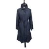 FOX UMBRELLAS Navy packable nylon rain soutien collar coat coat 6 NavyUsed