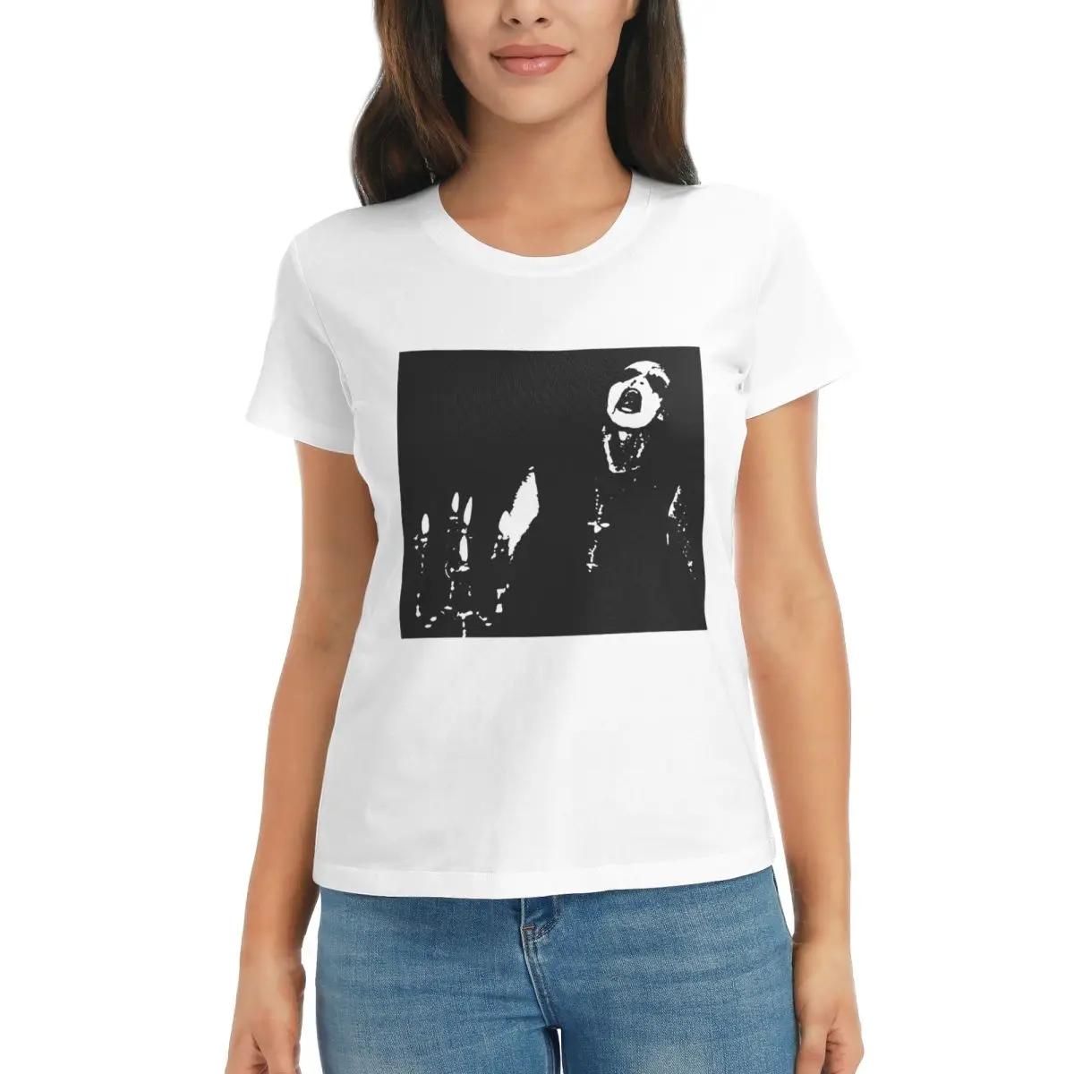 

Women TShirt Darkthrone Logo Norwegian Black Metal Band Summer Short Sleeve Tees ONeck Cotton T Shirts Clothes Tops Streetwear S