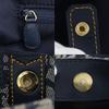 Dior Double saddle Handbag Trotter Navy blue canvas Women Used