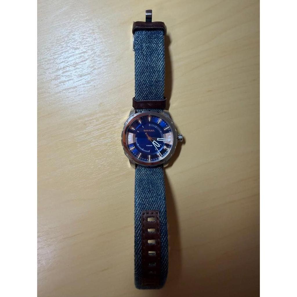 Used DIESEL men's watch denim belt
