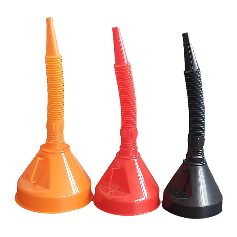 Anti-splash Car Long Mouth Oil Funnel Gasoline Oil Fuel Filling Tools Plastic Engine Funnel Motorcycle Refueling Car Accessories