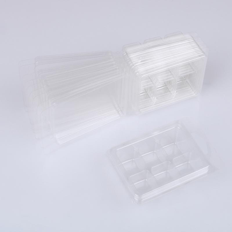 10Packs Wax Melt Molds Clear Wax Clamshells Wickless Wax Melt Candles Boxes