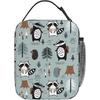 Raccoon Lunch Box Insulated Soft Bag Reusable Cooler Bag for Women Men Work Picnic Hiking Lunch Bag One Size Tote with Lunch Bag