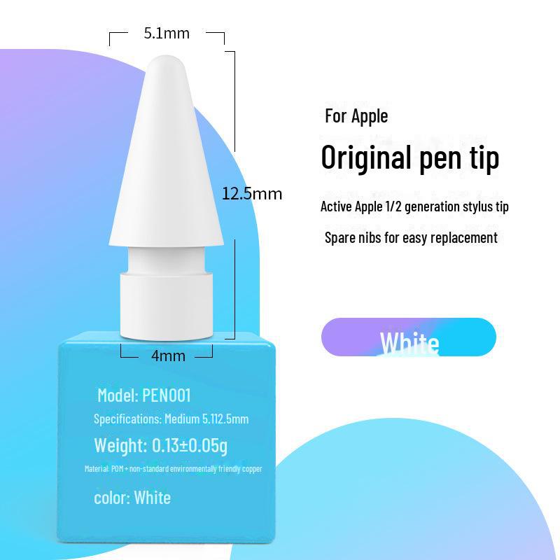

Заміна наконечника Apple Pencil для 1-го/2-го покоління, прозорий модифікований наконечник голки, сумісний із паперовою плівкою PEN001 Original Size Nib білий
