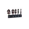 5Pcs/set Hexagonal Shank Five-edge Chamfer 82 ° Chamfer Knife Woodworking Chamfer Screw Countersunk Head Countersink Drilling Wood Centering
