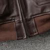 Genuine CowMen Leather Jacket Detachable Fur Collar Top G1 Flight Suit Jackets For Men Military Aviator Cowhide Coat Winter