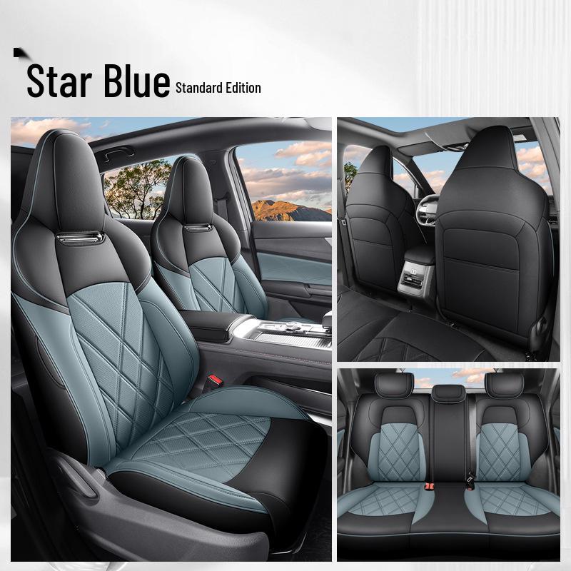 Qiyuan A05 Universal Leather Car Seat Cushion Cover - Five-Seat, All-Season