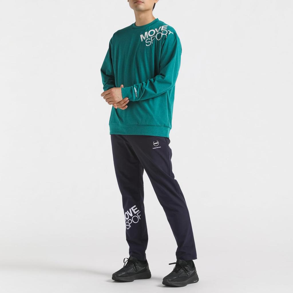 Long Sleeve Shirt Descente TOUGH Long Sleeve Shirt Stretch UV Protection Training Running GR00 M [Move Sports] (UPF50+) (ST4FLT03M)