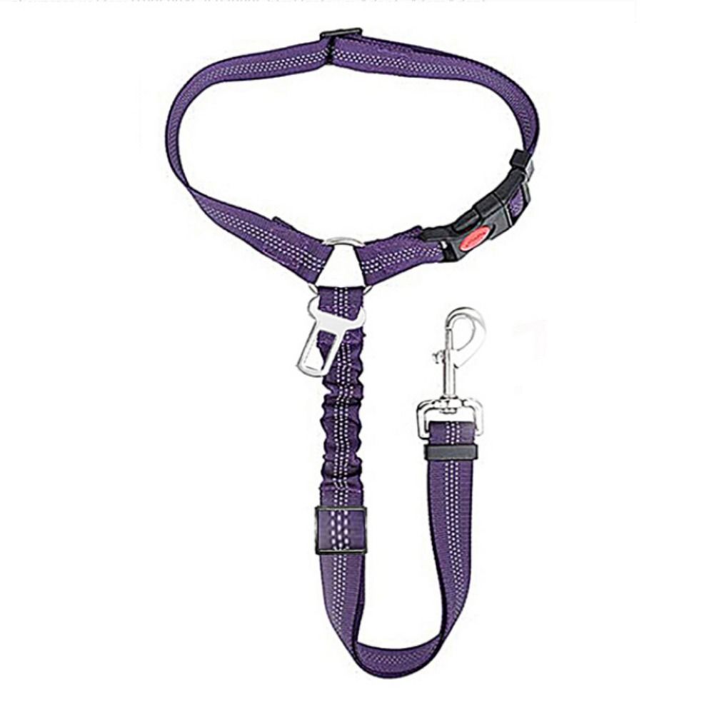 Reflective Pet Car Seat Belt Adjustable Dog Harness Leash Dog BackSeat Safety Belt  Pet Outdoor