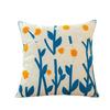 1PC Plant Flower Pattern Polyester Cushion Cover, Pillow Cover, Room Decor, Bedroom Decor, Sofa Decor, Collectible Buildings Accessories