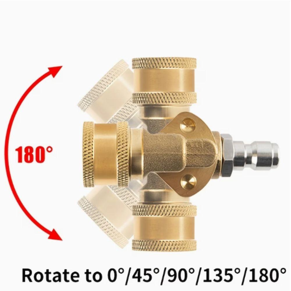 360 Degree Pivoting Quick Connect Kit Adjustable Swivel Connector Washer Accessori  Garden Supplies