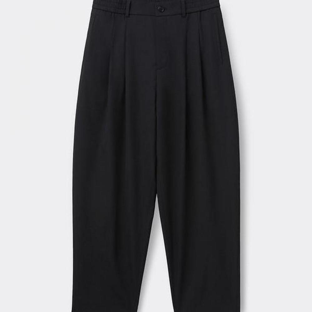 Customellow Black Baggy Pants Two Tuck C9pam26301bkx [Essentials]/XS