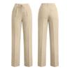 Women's Loose Fit Wide Leg Dress Pants High Waist Elastic Waistband Casual Trousers with Drawstring Professional Office Wear