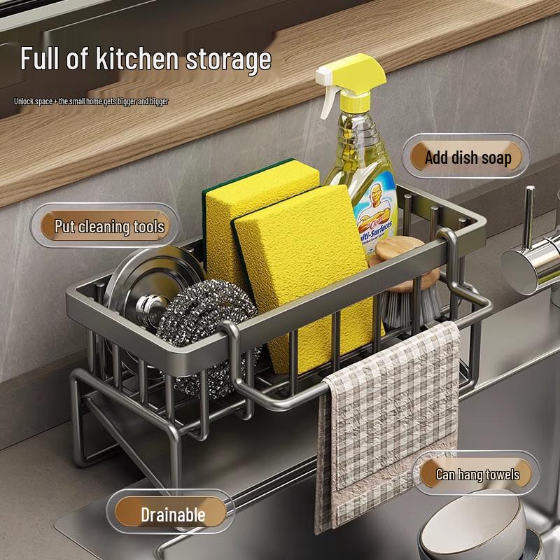Youqin Stojak na ścierki do naczyń do zlewu kuchennego