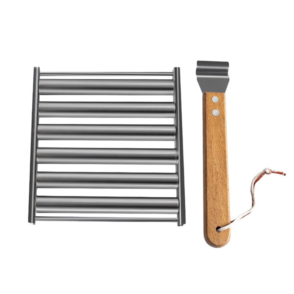 Cooking Events Outdoor Parties Sausage Roller Grill Hot Dog Grill Rack Outdoor Parties Removable Stainless Steel