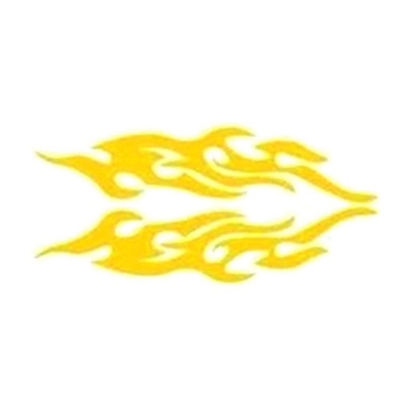 Weatherproof Stylish Easy Apply Reflective Flame Decals Stickers for Cars, Conceal Scratches and Boosts Aesthetic Appeal