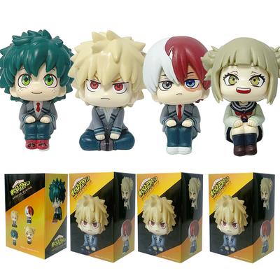 Auf Lager Anime My Hero Academia Q Version Midoriya Izuku Bakugou Katsuki Ochaco Uraraka Anime Figur Spielzeug für Kinder Weihnachtsgeschenk