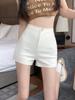 Sexy šortky Ženy léto Vysoký pas Tenké Elastické Ležérní Těsné Teplé Kalhoty Korejské Svrchní Oblečení Spodní části Dámské Oblečení Černá Bílá
