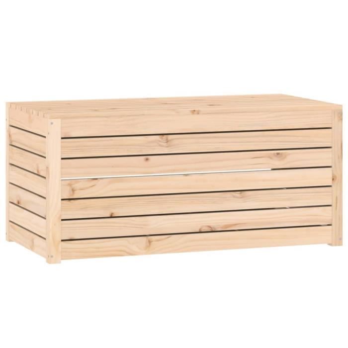 VidaXL Boîte de jardin 101x50,5x46,5 cm bois massif de pin 823948