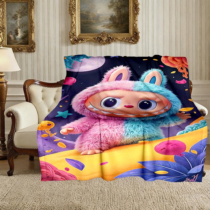 [LABUBU Blanket] Soft Throw Blanket for Bed Sofa, Holiday Gift Blanket for Women Men Family Friend