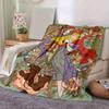 1 pezzo Disney Aurora La Bella Addormentata Coperta Decorativa per la Casa Morbida Coperta per Divano, Letto, Auto, Viaggio, Campeggio
