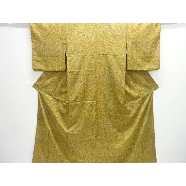 Flower chintz pattern fine pattern kimono on vase [used] [worn] [small pattern]