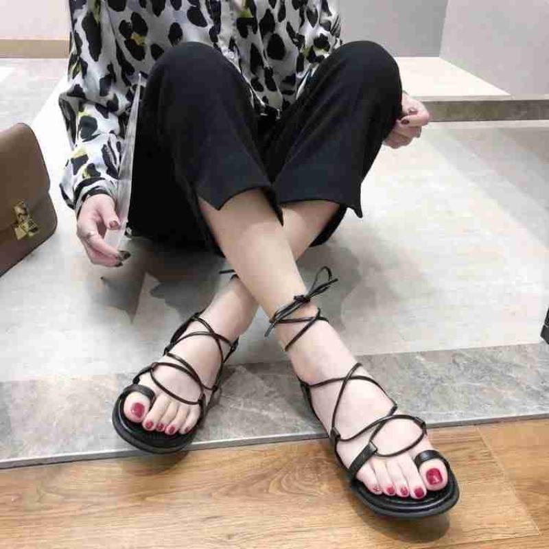 Fashion Woman Shoes No Heel Strappy Roman Style Beach Sandals for Women Pvc Footwear High Quality Anti Slip Hot Sales on Sale Original