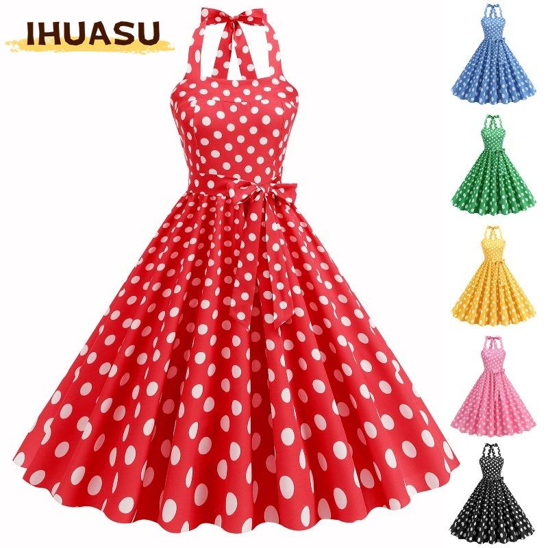 IHUASU Fashion Summer Spring Sleeveless Casual Dresses