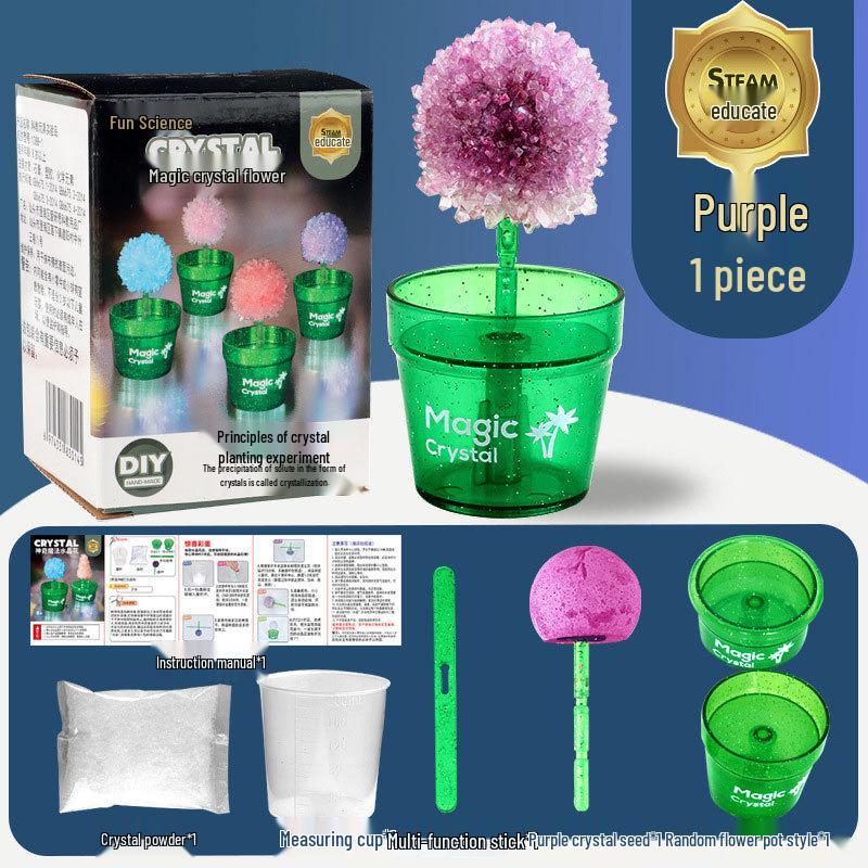 Children's Crystal Growing Science Kit: STEAM Educational Toy for Primary Students
