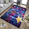 Neon Gaming Controller Office Rug Chair Mat, Game Carpet, Suitable for Front Door, Bedroom, Living Room, Desk, Holiday Gift
