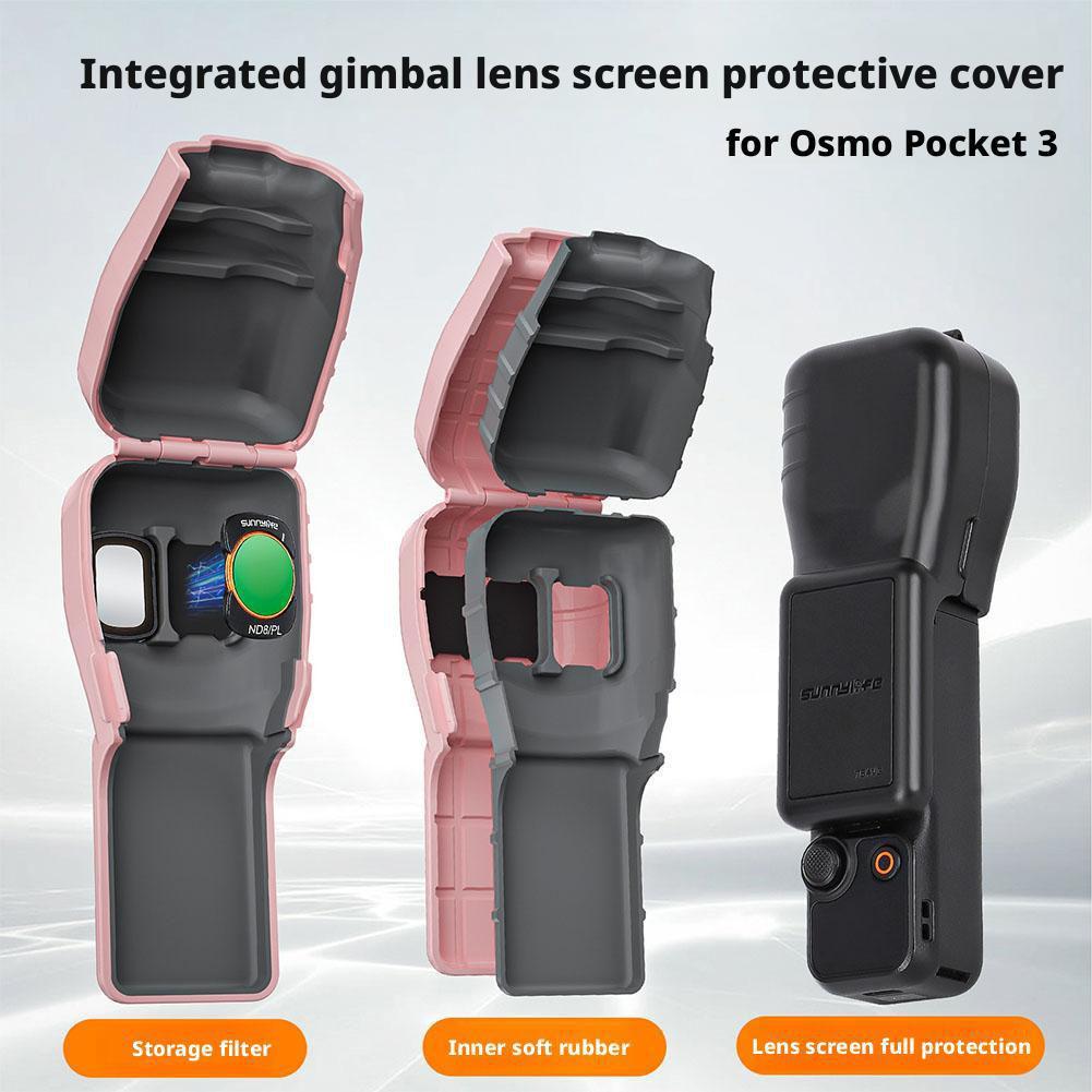 For Sunnylife Pocket 3 Silicone Cover Macaron Color Protective Case Anti-Scratch Lens Cap Protector Camera Shell Accessories