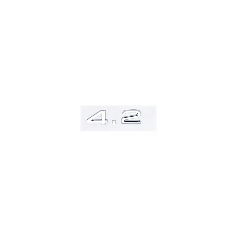3D ABS 2.4 3.2 3.6 4.2 Letter Car Rear Trunk Tailgate Fender Door Badge Emblem Adhesive Sticker For Audi A4 A5 A6 A7 A8 Q3 Q5 Q7
