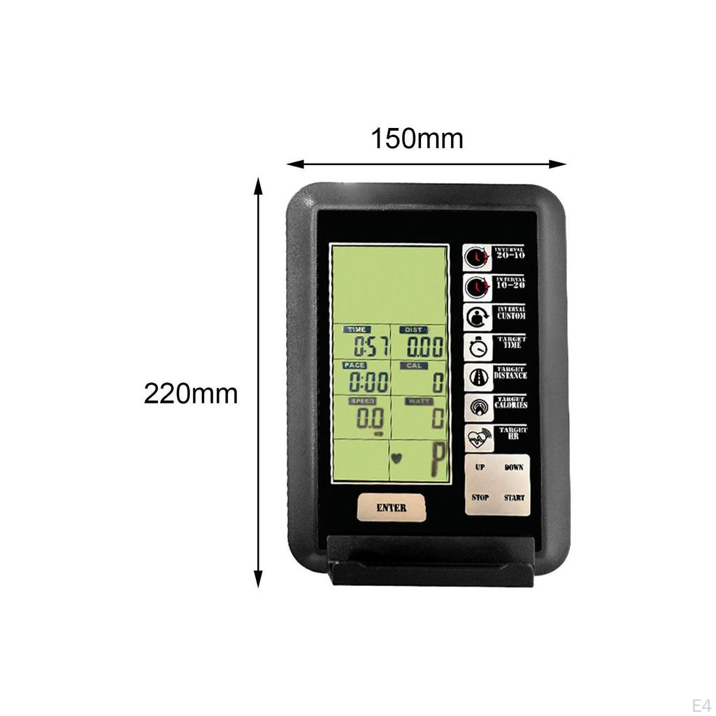 Air Bike Počítač Bicykel LCD obrazovka Rýchlomer Monitor kilometrov pre bežecké pásy
