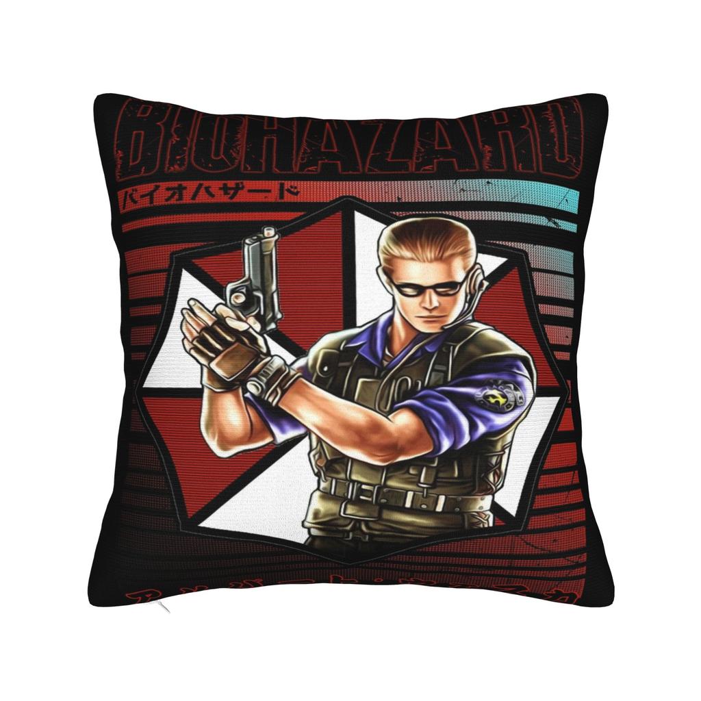 Decorative Pillow Covers Albert Wesker Merch Home Pillow Case Cover Square Multi Size