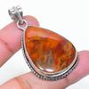 Natural Maligano Jasper Gemstone 925 Sterling Silver Jewelry Pendant 1.97" AP-15412