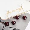 Gift for Women Fruit Tassel Resin Red Cherry Jewelry Dangle Earrings Stud Earrings Drop Earrings