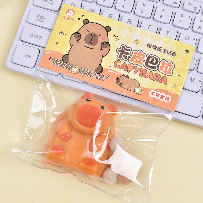 

Capybara Slow-Rising Squeezy Toy Stress Relief Sensory Fidget for Adults Kids Creative Fluid Anxiety Relief Gift Fun Desk Decor