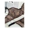 Icon Leopard Patterned Tulle Underwear Set