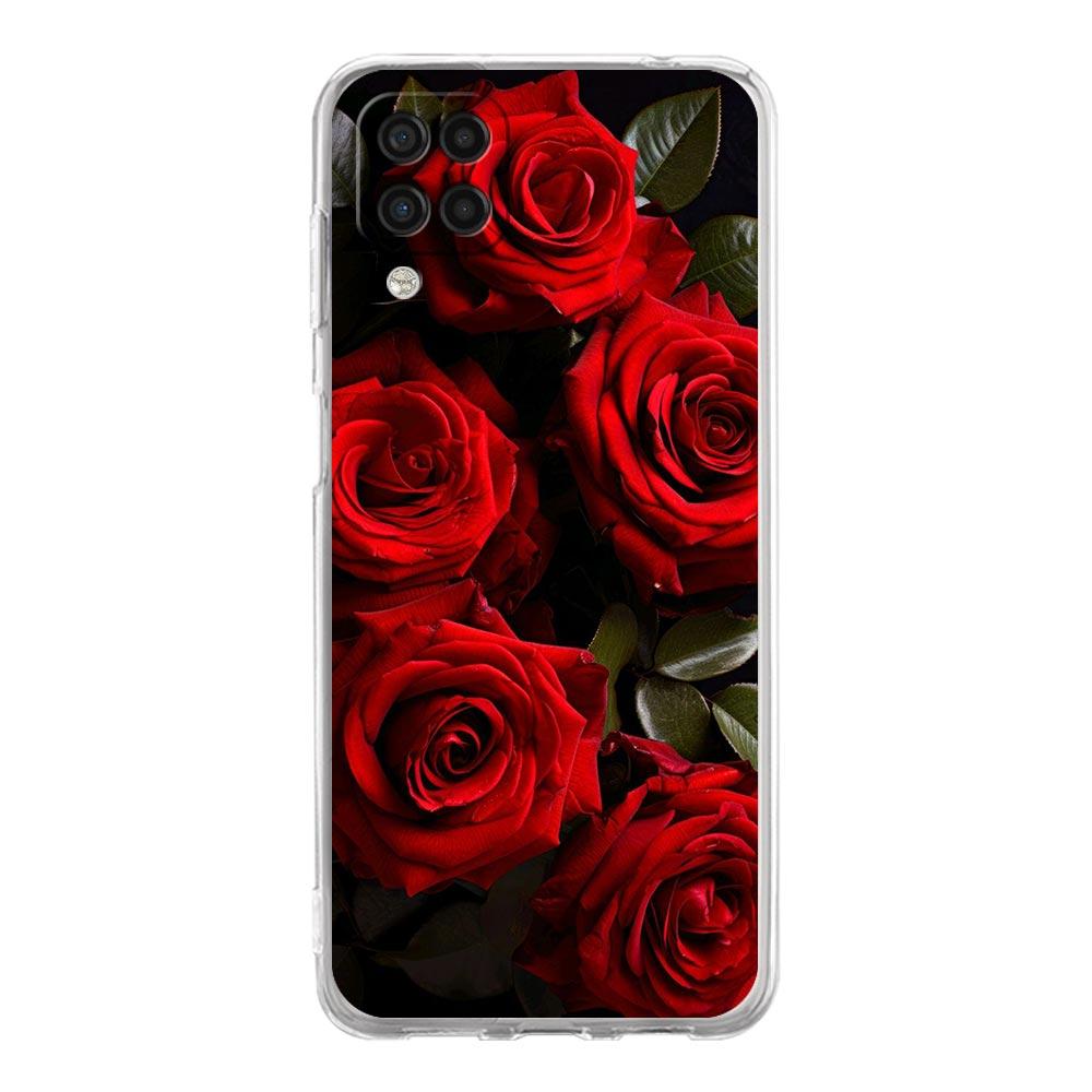 Beautiful Red Rose Flowers Phone Case For Samsung A13 A33 A73 A53 A23 A51 A71 A21S A12 A31 A41 A05s A03S A15 A25 A32 5G Cover