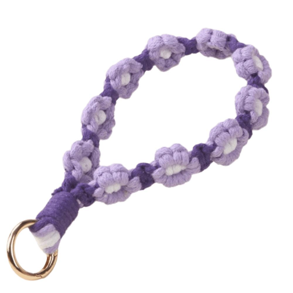 Gänseblümchen Handy-Handgelenkband Baumwollseil Gänseblümchen Schlüsselanhänger Boho-Stil Handy-Lanyard Handy