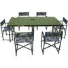 Hua'aoze 2M Outdoor Folding Table with 6 Chairs