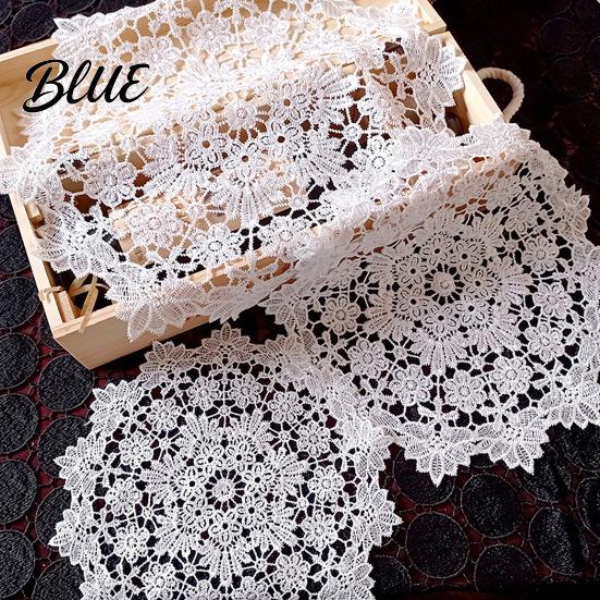 White Lace Coaster Heat Insulation Drink Decorative Floral Retro Vintage Round Table Coasters Mat Protects