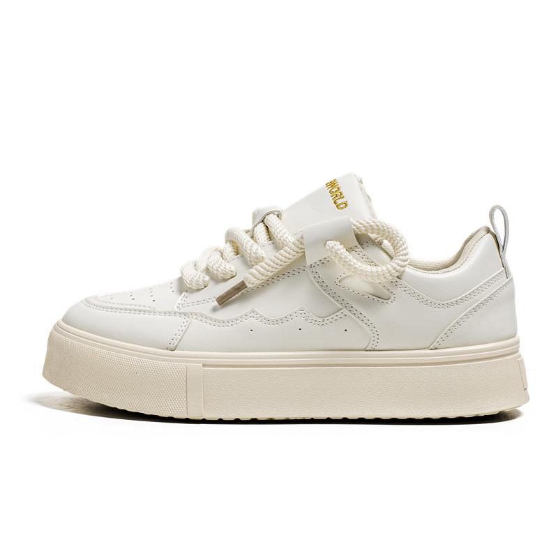 

Модная мужская массивная кожаная повседневная обувь Осень Новые универсальные мужские кеды на платформе износостойкие для бега кроссовки Tenis Masculino 44 белый