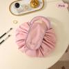 Modern Minimalist Pu Travel Makeup Bag With Drawstring For Cosmetic Storage And Toiletries