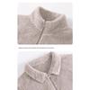Women's Double-Sided Fleece Jacket - 2024 New Autumn/Winter Gray Stand-Up Collar Coat