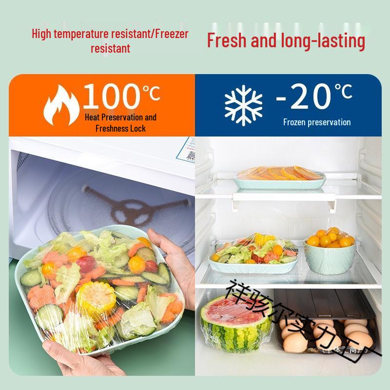 Disposable Elastic Food-Grade Cling Film Covers: Dustproof, Fresh-Keeping Bowl Covers
