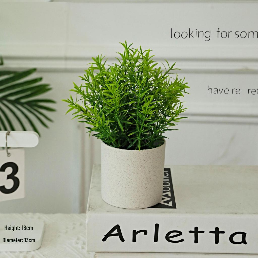 European Fresh Simulation Green Plant Potted Ornament for Home Decor