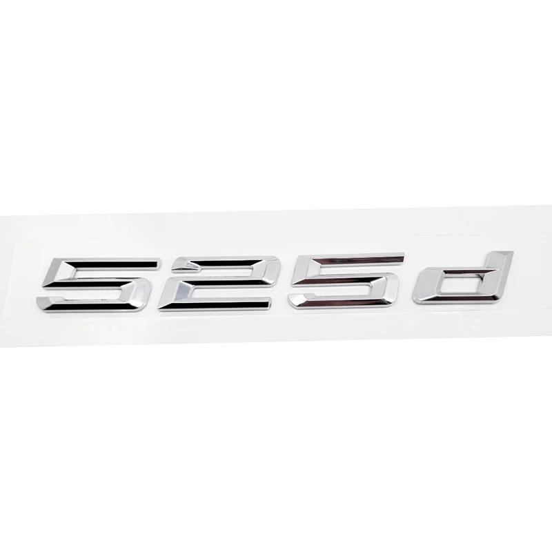 ABS Car Rear Trunk Letters Logo Badge Emblem Sticker For BMW 5 Series 520d 525d 528d 530d 535d 540d 550d E39 E60 E61 F10 F11 G30